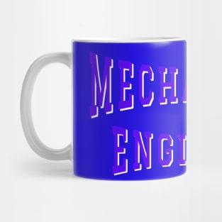 Mechanical Engineer in Purple Color Text Mug